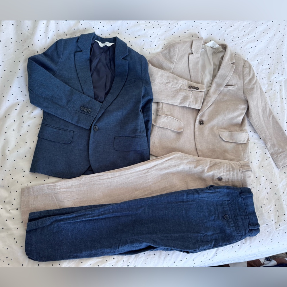 Kids Blue and Beige Matching Set